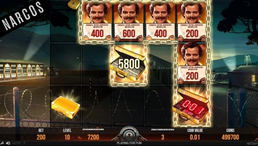 narcos slot lockup feature